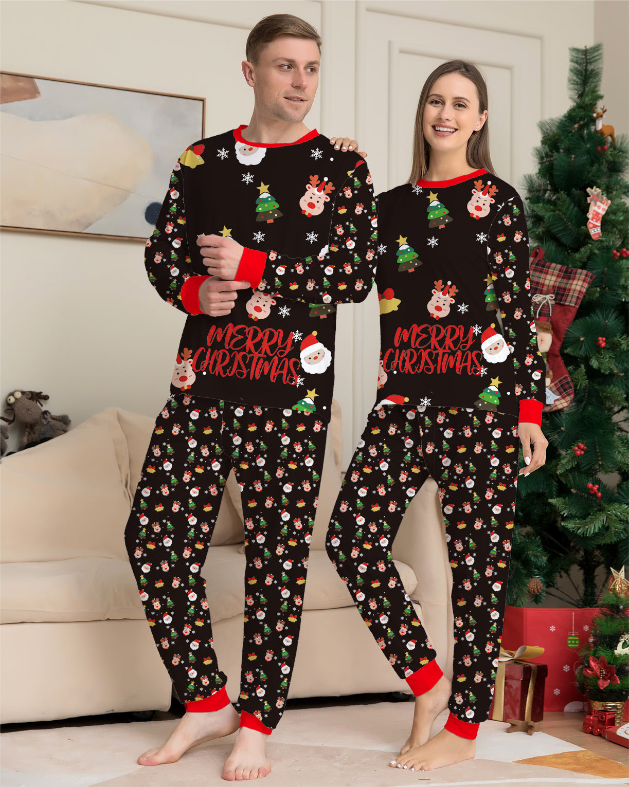 (05) Mom and Dad Christmas Pajamas Family Pack