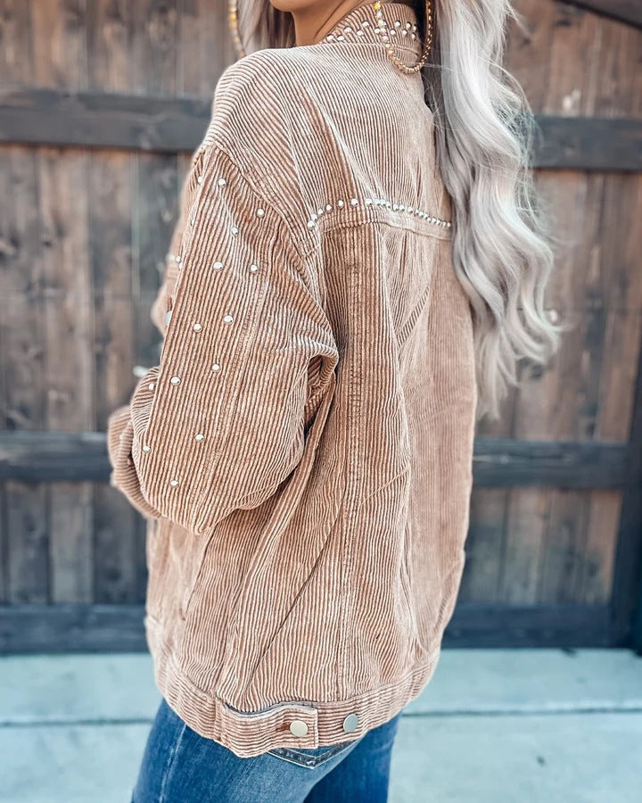 Studded Corduroy Jacket