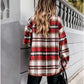 Long Sleeve Vintage Plaid Jacket