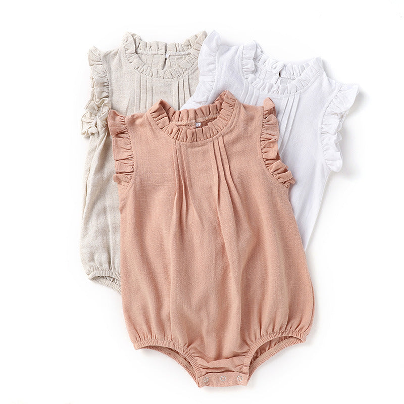 Linen Baby Bodysuit