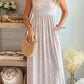 Leopard Sleeveless Pocket Maxi Dress