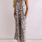 Casual Sleeveless Leopard Jumpsuit