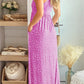 Leopard Sleeveless Pocket Maxi Dress