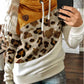 Leopard Print Hooded Sweatshirt