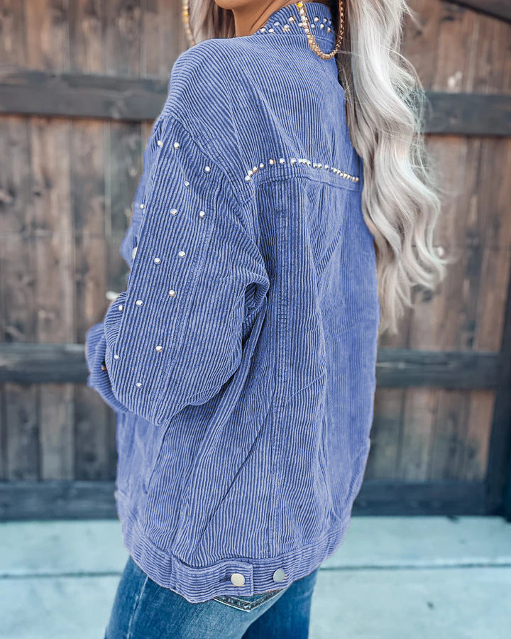 Studded Corduroy Jacket