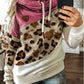 Leopard Print Hooded Sweatshirt