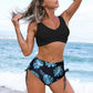 Printed Drawstring Swimsuit