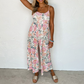 Floral Suspender Jumpsuit