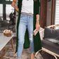 Women's Gold Velvet Long Cardigan