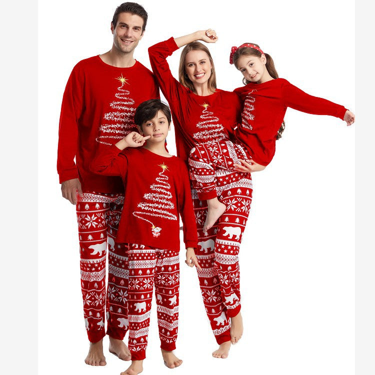 (01) Mom and Dad Christmas Pajamas Family Pack