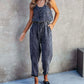 Sleeveless Denim Jumpsuit