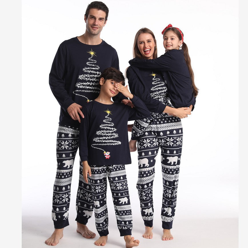 (01) Mom and Dad Christmas Pajamas Family Pack