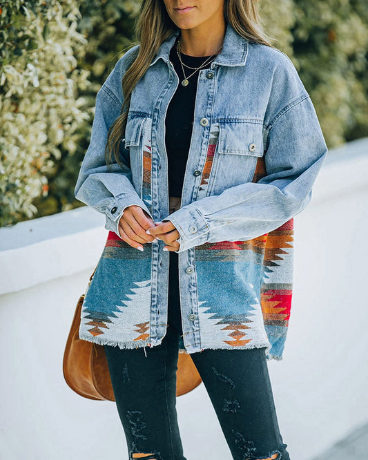 Denim Patchwork Jacket