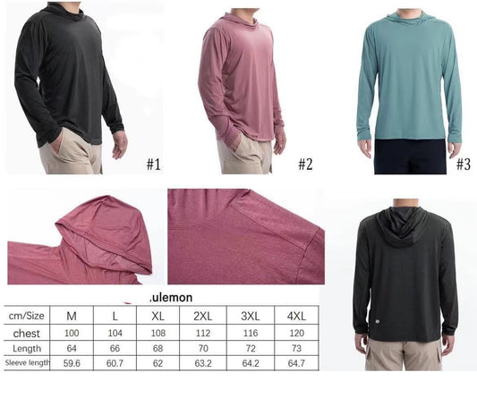 Men's Breathable Hooded Top