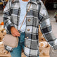 Large Plaid Shirt Jacket