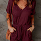 V-neck Pocket Jumpsuit