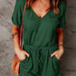 V-neck Pocket Jumpsuit