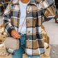 Large Plaid Shirt Jacket