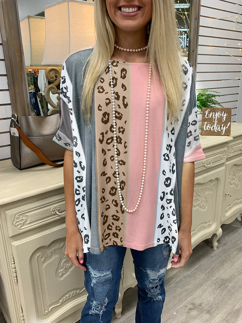 Casual Leopard Print T-shirt