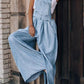 Pocket Denim Overalls