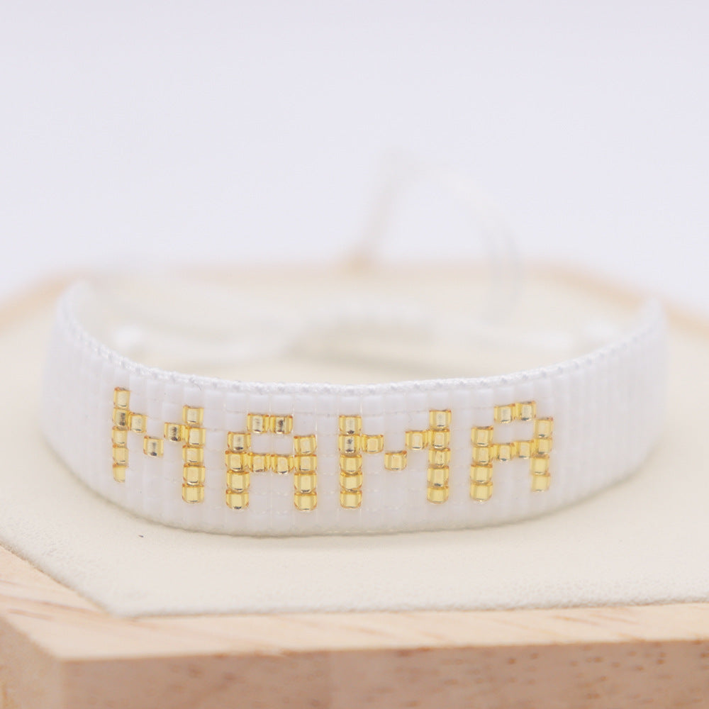 Letter Beaded Bracelet