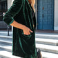 Loose Gold Velvet Coat