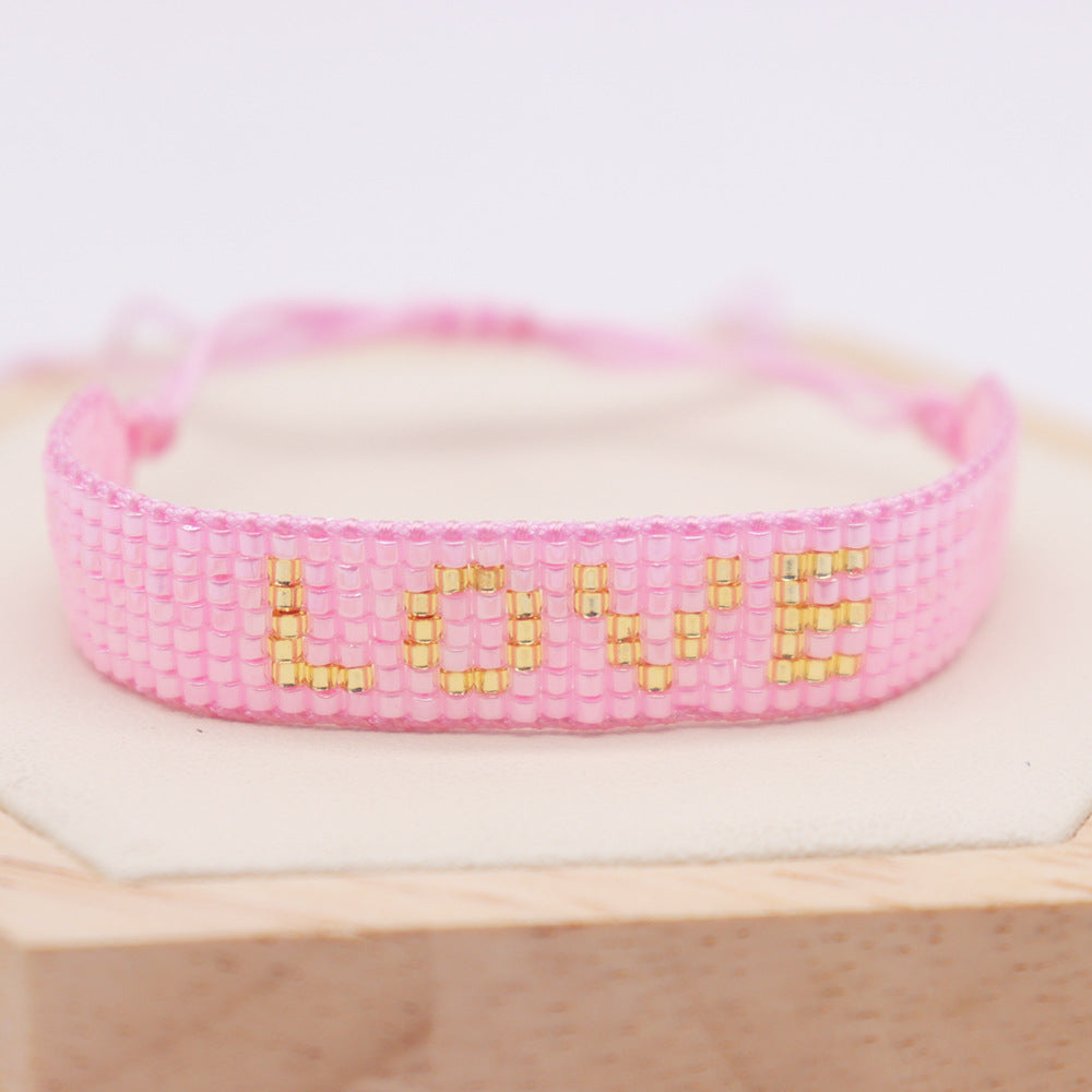 Letter Beaded Bracelet