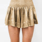 Elasticated Waist Drape Glitter Shorts