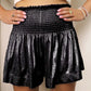 Elasticated Waist Drape Glitter Shorts