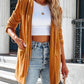 Loose Gold Velvet Coat