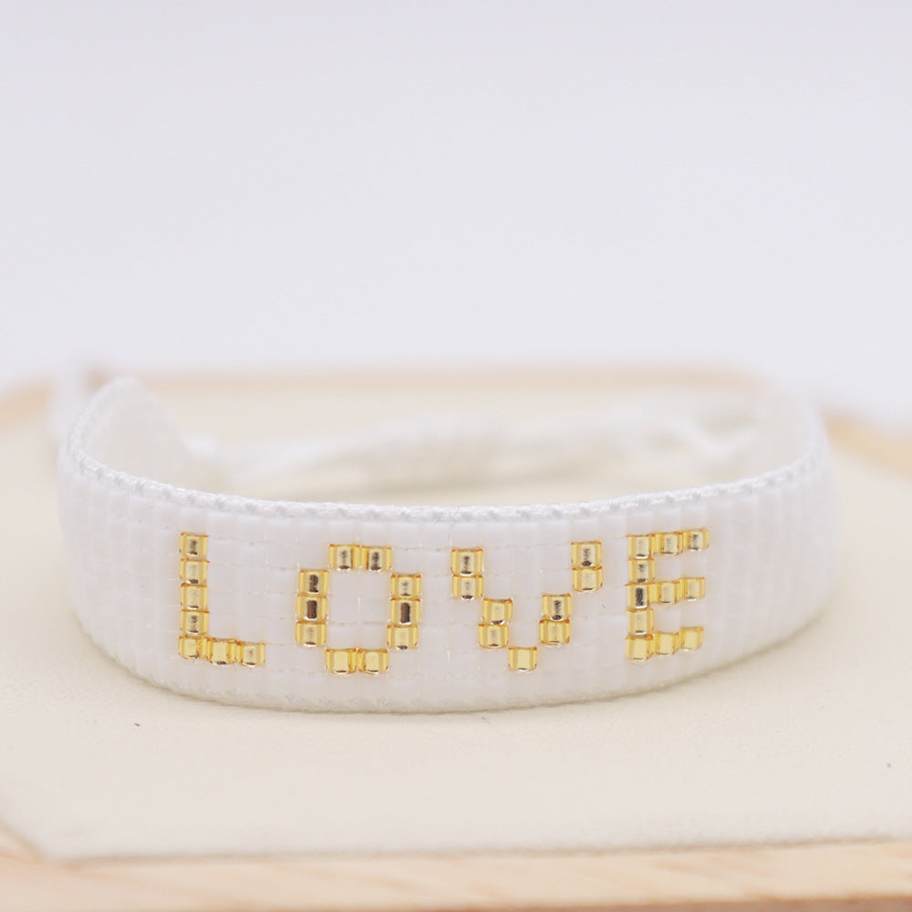 Letter Beaded Bracelet