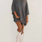 Casual Solid Color Loose T-shirt + Tight Shorts Set