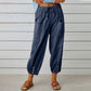 Linen Cropped Wide Leg Pants