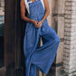 Pocket Denim Overalls