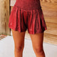 Elasticated Waist Drape Glitter Shorts