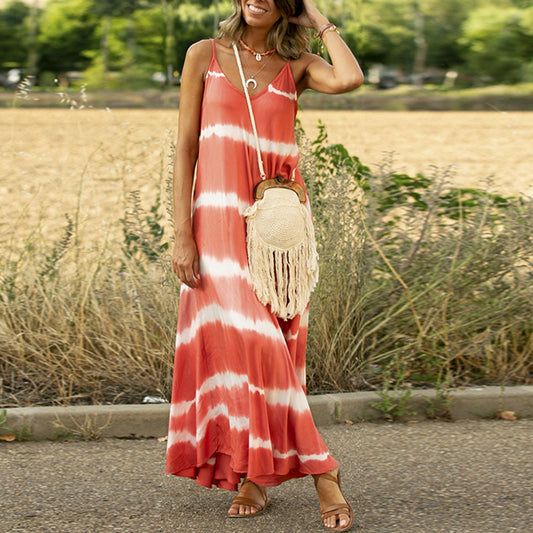 Striped Suspender Skirt