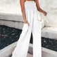 Casual Solid Color Pocket Jumpsuit