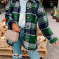 Large Plaid Shirt Jacket