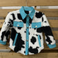 Kids Leopard Print Plush Coat