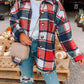 Large Plaid Shirt Jacket