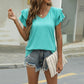 Solid Color V-neck T-shirt