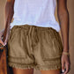 Wlastic Waist Denim Shorts