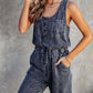 Sleeveless Denim Jumpsuit